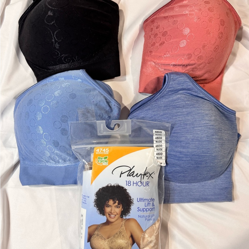 Bundle bras 2XL brand BALI (x4) and playtex bra size 48